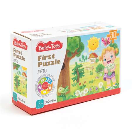 Пазл Baby Toys First Puzzle Времена года Лето 30 элементов 04160