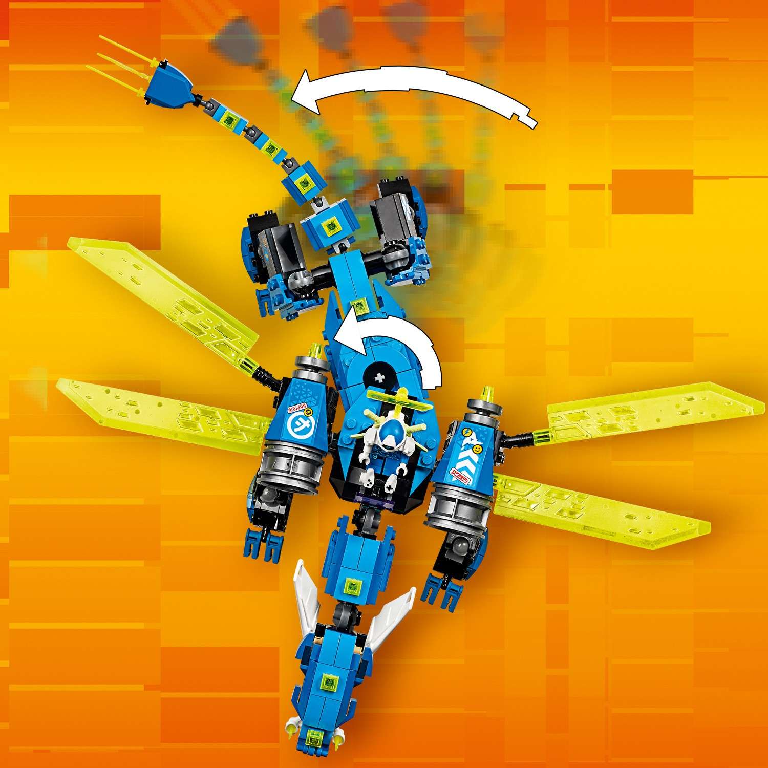 Конструктор LEGO Ninjago Кибердракон Джея 71711 - фото 15