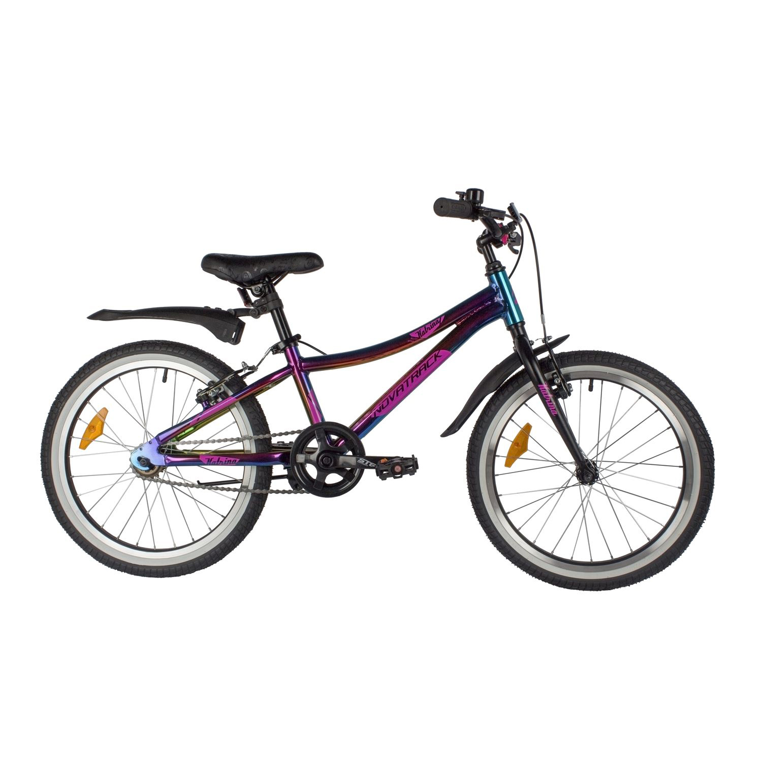 Велосипед 20 фиолетовый. NOVATRACK KATRINA - фото 7