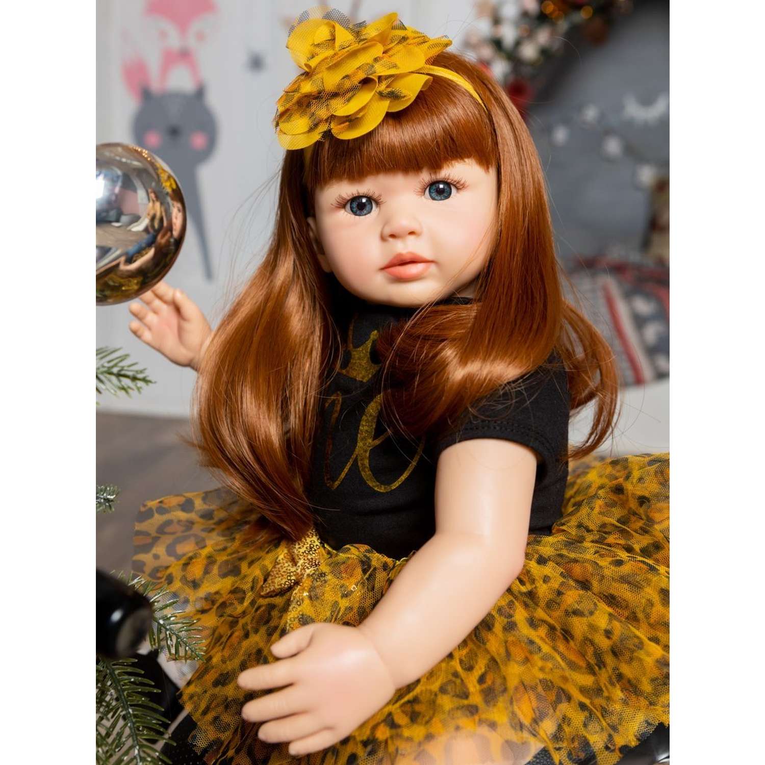 Кукла Реборн Soul Sister виниловая с комплектом одежды и пустышкой пупс для девочек 60 см 123803111 - фото 12