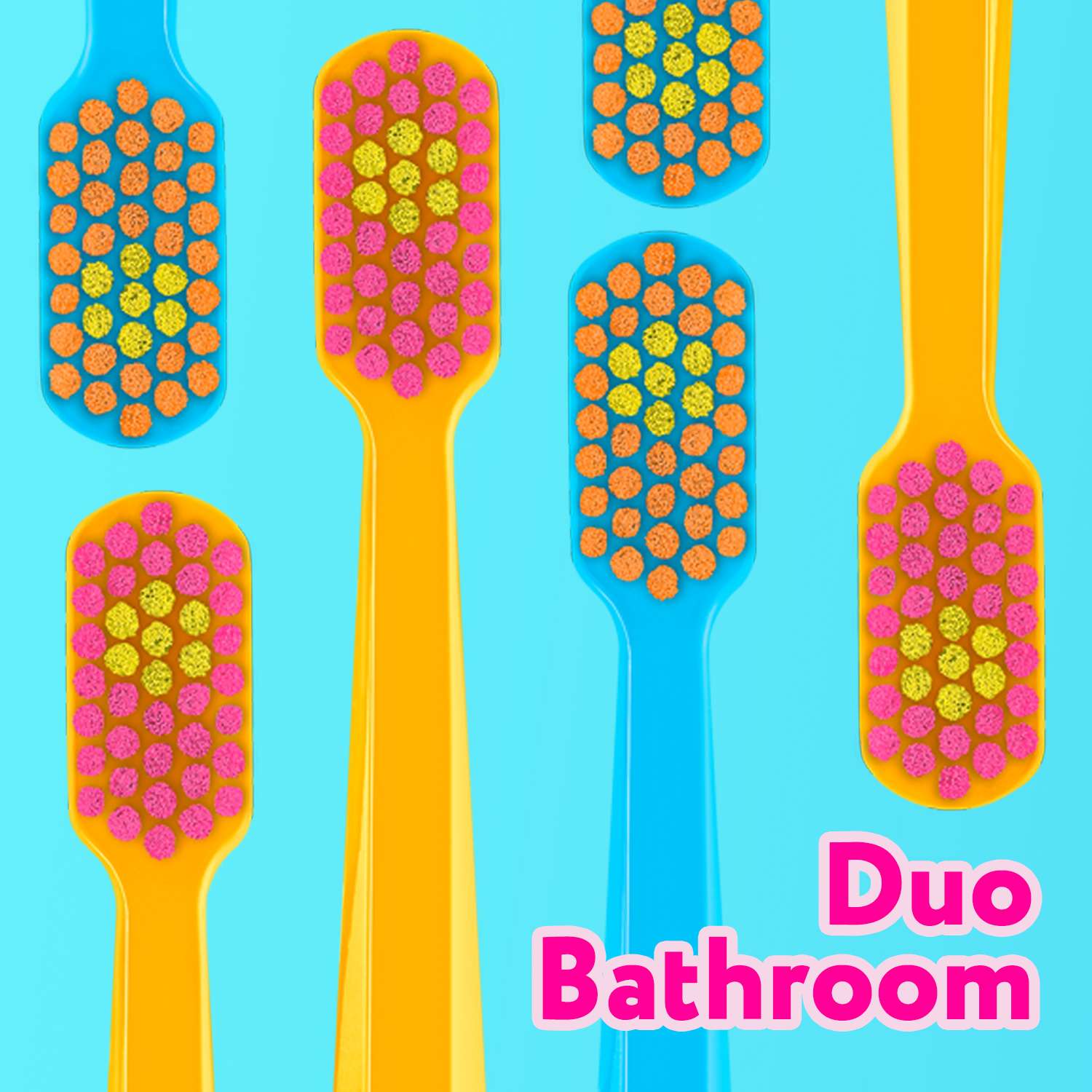 Набор зубных щеток Curaprox ultrasoft CS Duo Bathroom голубая-желтая - фото 10