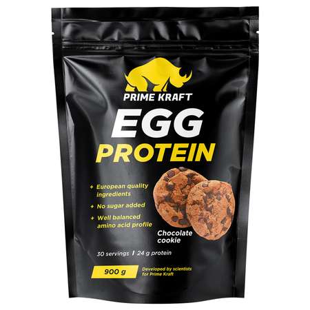 Протеин яичный Prime Kraft Egg Protein шоколадное печенье 900г
