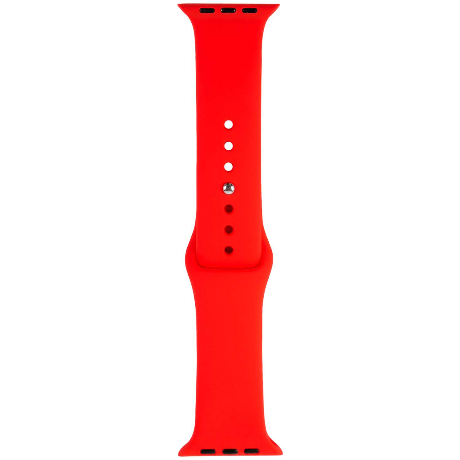 Ремешок mObility силиконовый для Apple watch 38-40 mm S3-S4-S5-SE-S6 красный - фото 2