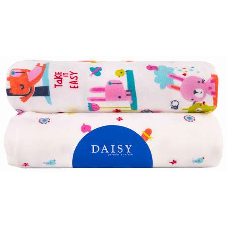 Пеленка Daisy Фланель 2шт 75х120см Слоники