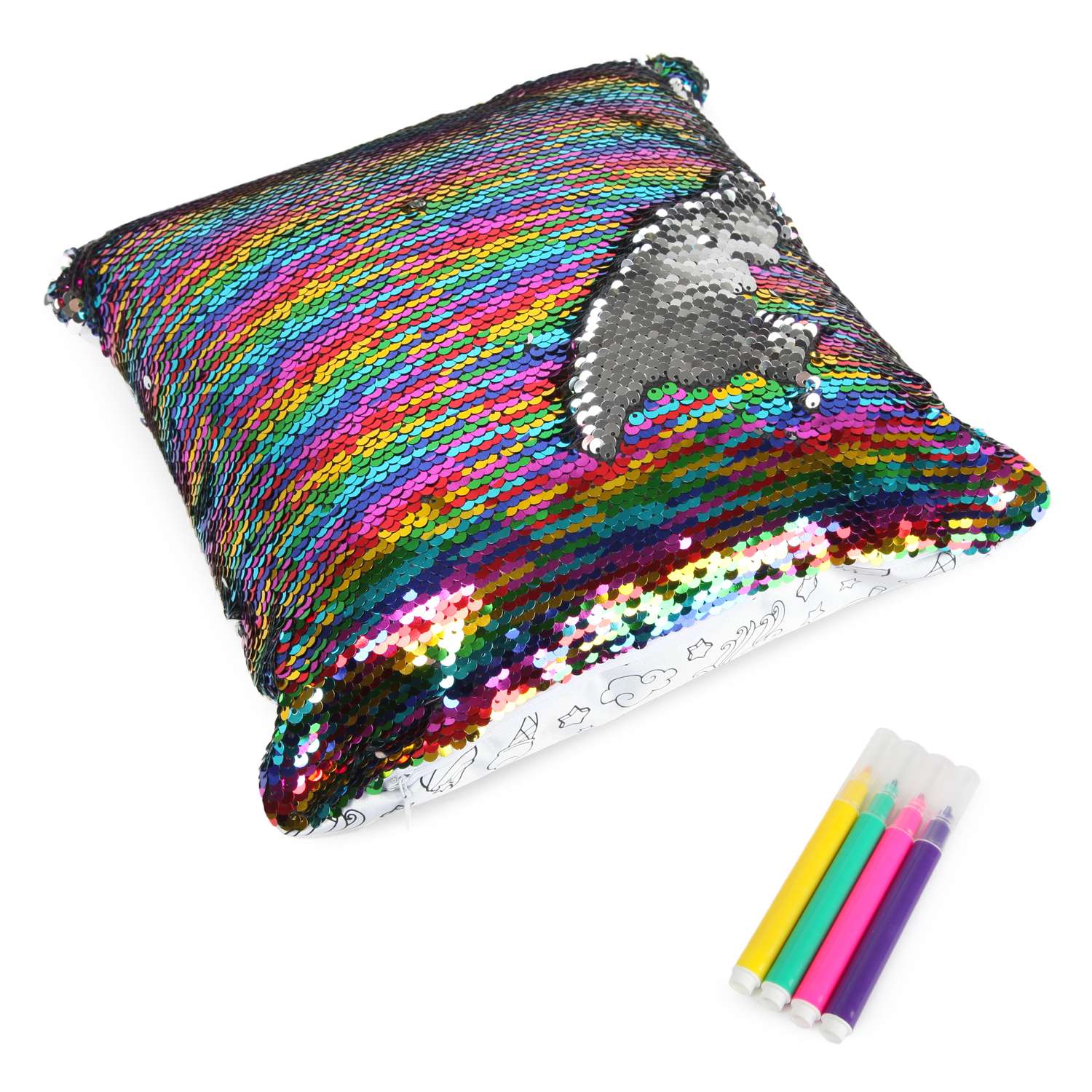 Набор для творчества Attivio Раскрась свою подушку с пайетками OC-C190201CA - фото 3