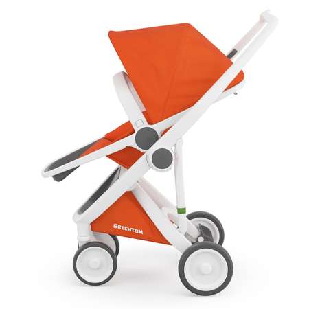 Коляска прогулочная Greentom Reversible White-Orange A+B+D