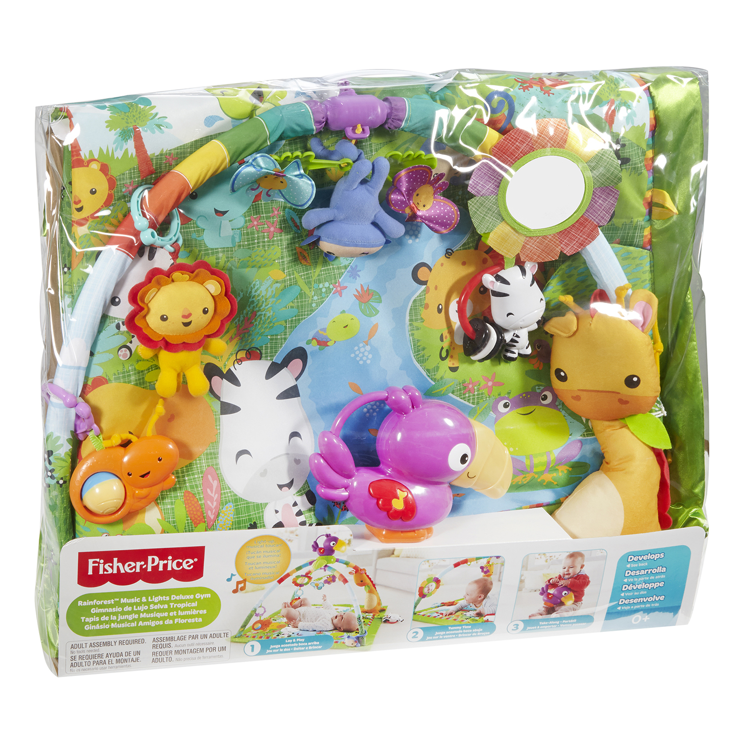 Игрушка Fisher Price Развивающий коврик с огоньками - фото 2