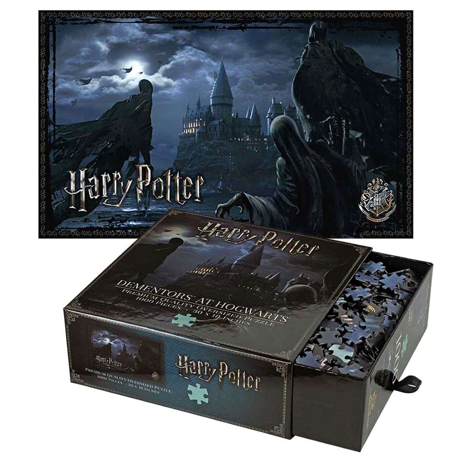 Пазл Harry Potter Школа магии Хогвартс и дементоры - 1000 элементов - фото 1