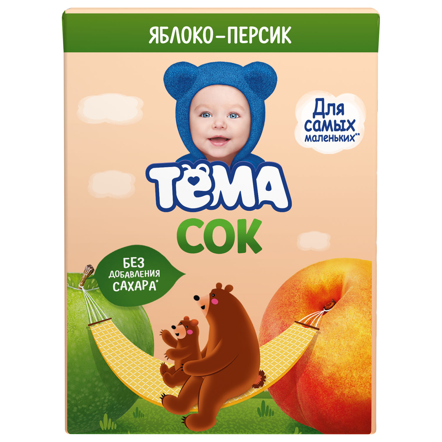 Сок Тёма яблоко-персик 200 мл с 6 месяцев - фото 2