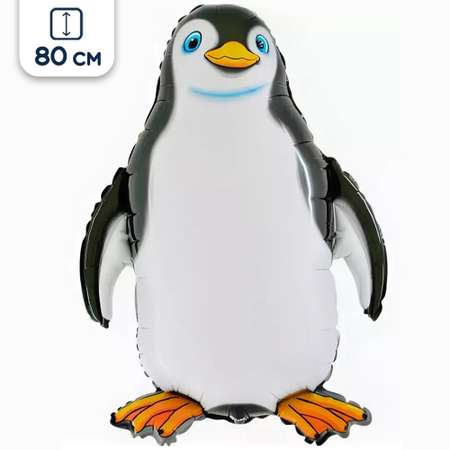 Воздушный шар Flexmetal Счастливый пингвин 80 см