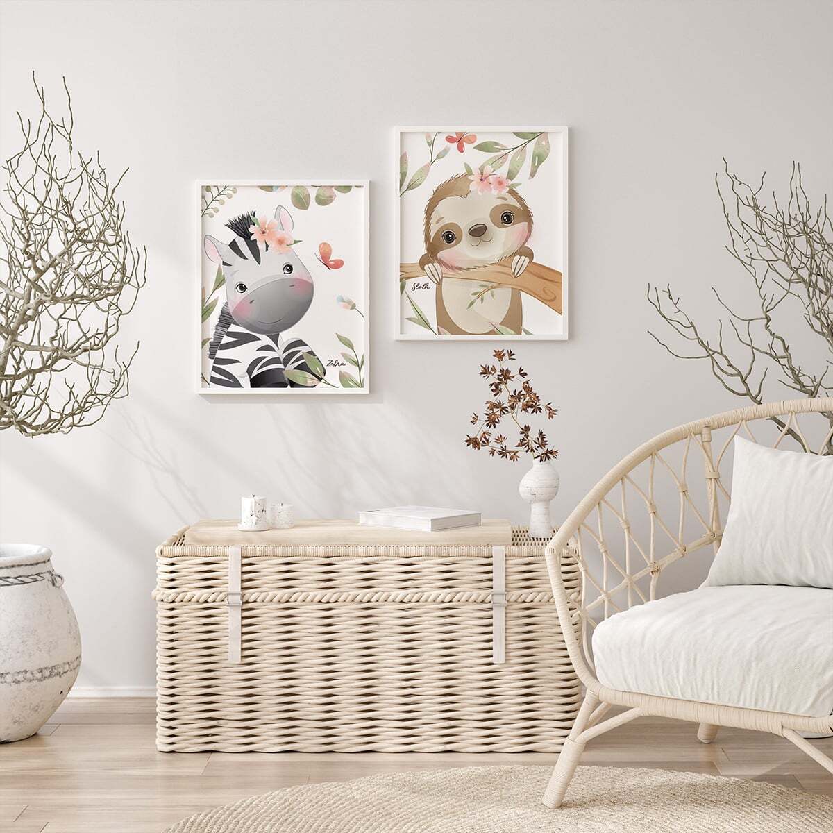 Интерьерный постер Moda interio Funny animals Милые животные 40х50 см 2 шт - фото 4