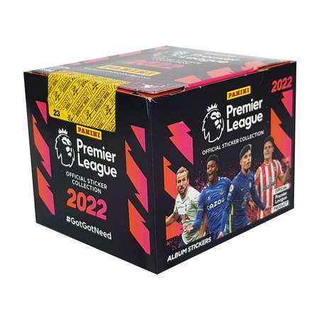 Бокс с наклейками Panini APL Английская Премьер лига сезон 2021-22 50 пакетиков