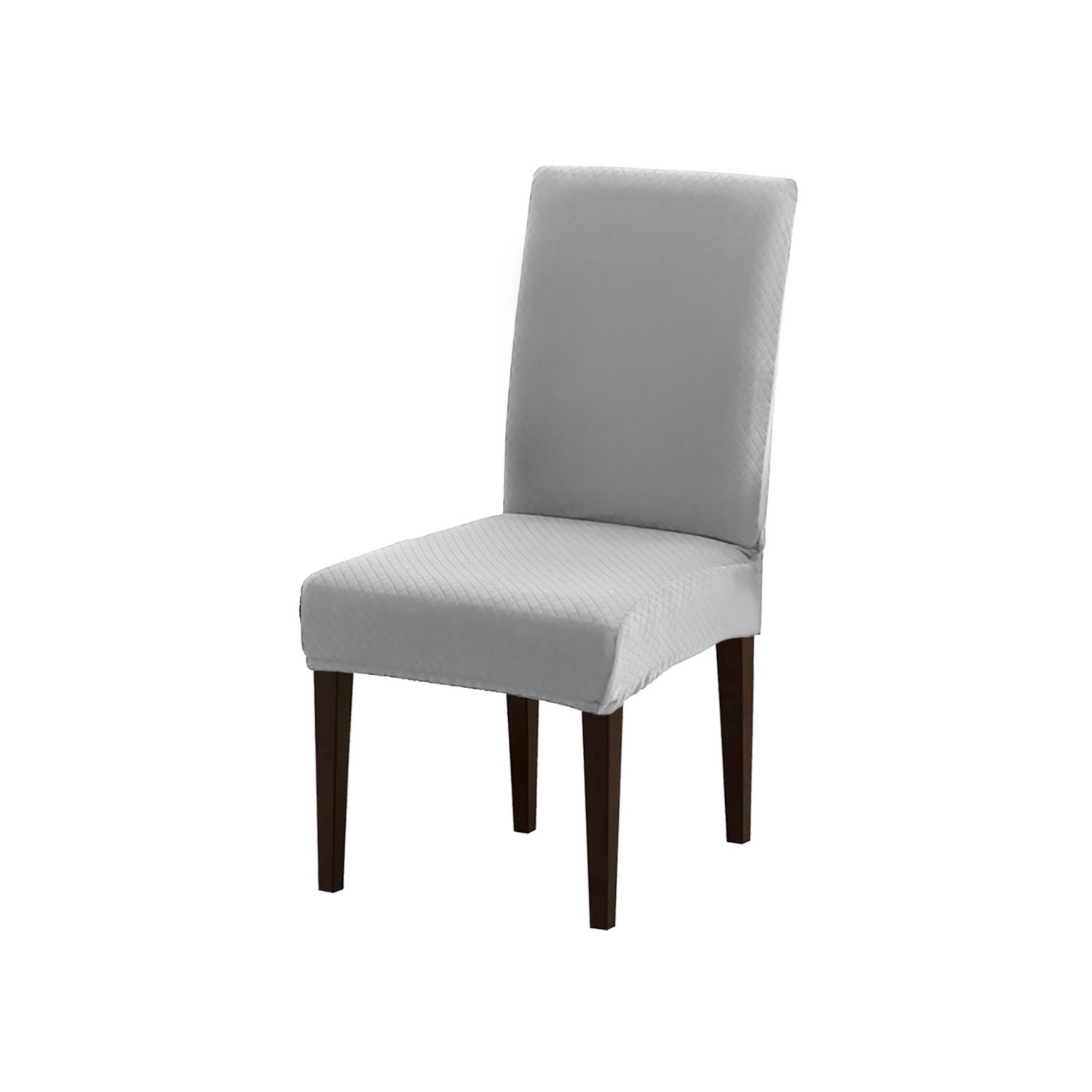 Чехол на стул LuxAlto Коллекция Quilting светло-серый - фото 1