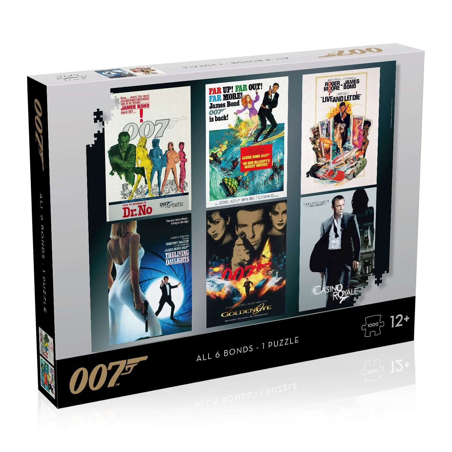 Пазл Winning Moves James Bond 007 Джеймс Бонд Актерский дебют 1000 деталей - фото 1