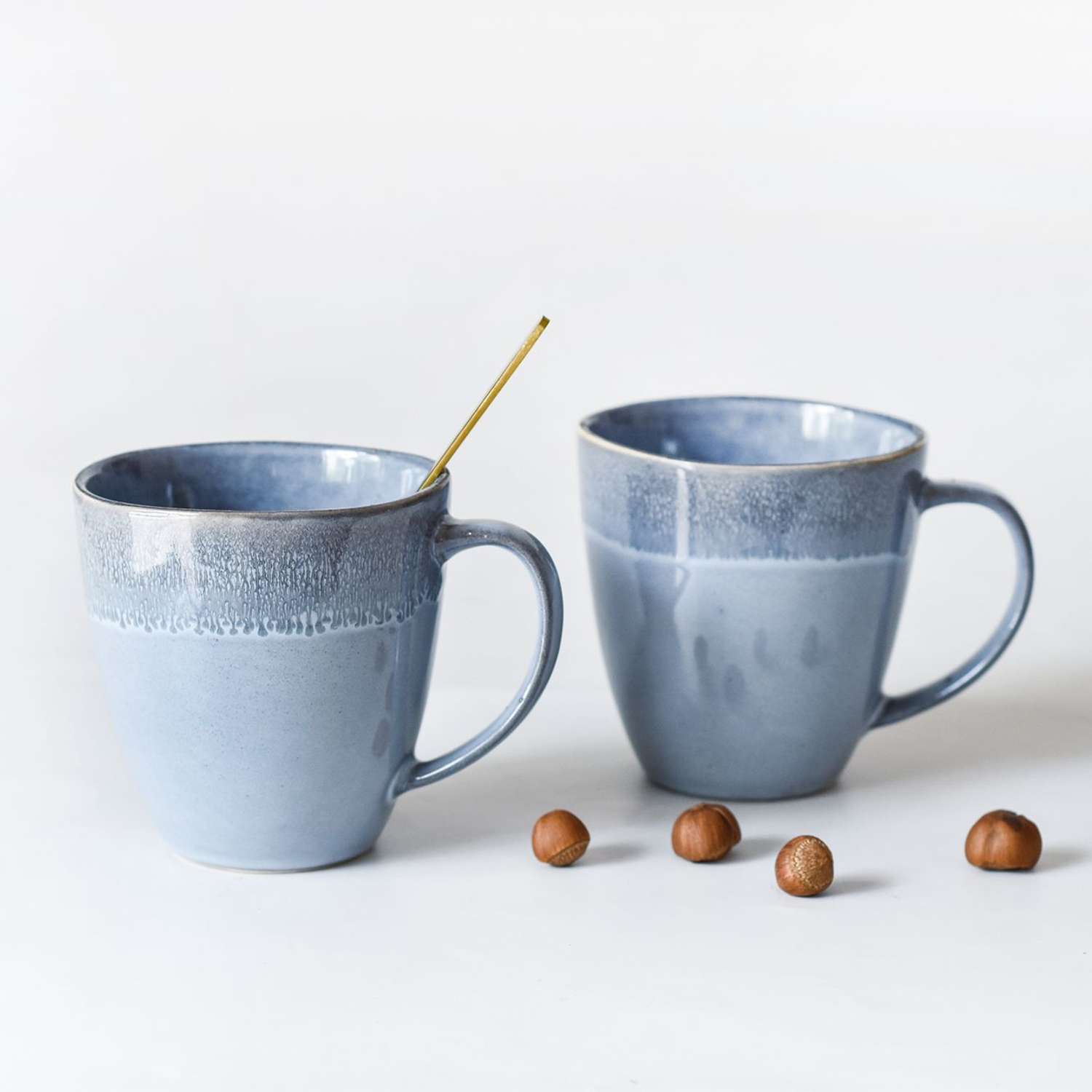 Кружки Arya Home Collection керамическая для чая и кофе 430 мл Terra Cotta 2 шт - фото 1