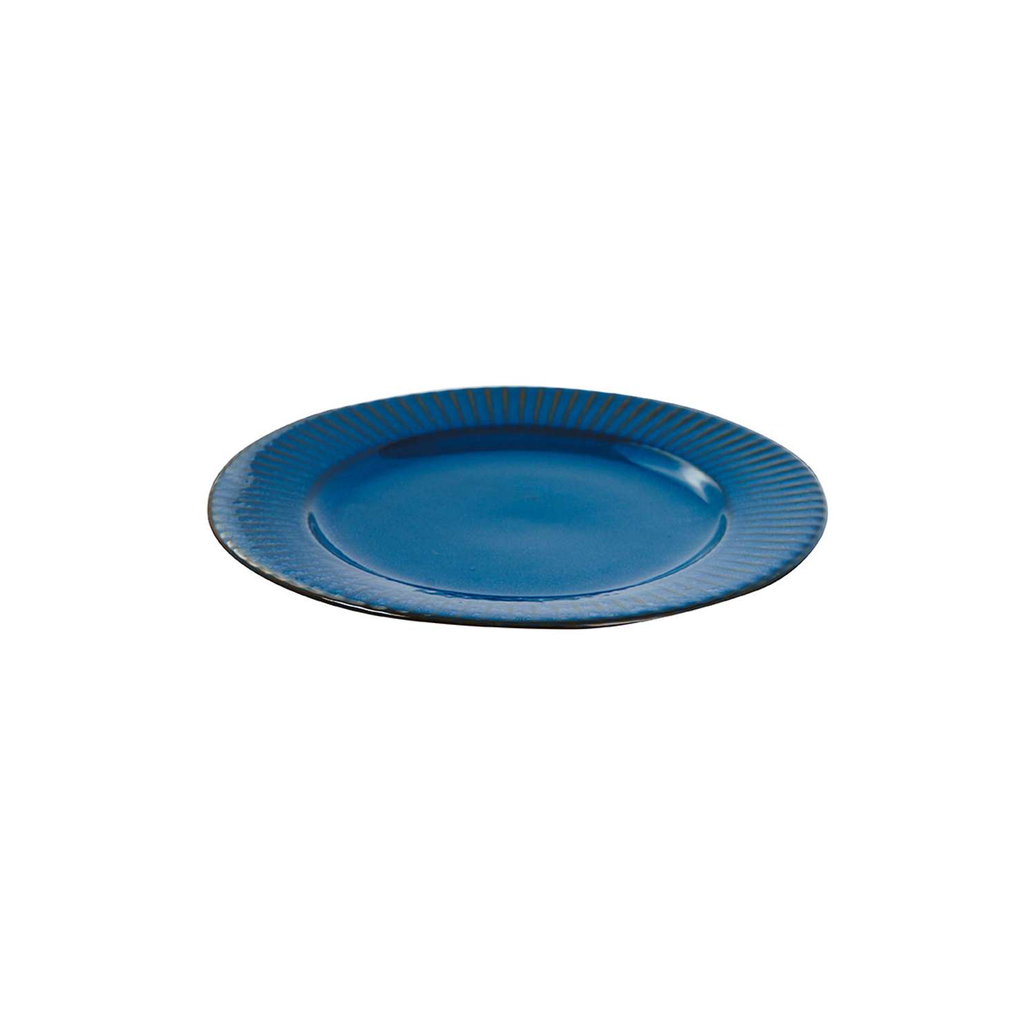 Набор тарелок Синие Грани Керамические 21 см 4 шт - фото 6
