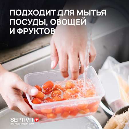 Гель для мытья посуды SEPTIVIT Premium Нежное алое 5л