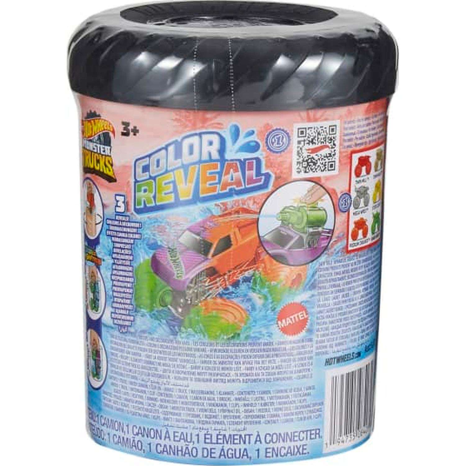 Машинка Hot Wheels Monster Trucks Color Reveal в ассортименте HJF39 HJF39 - фото 1