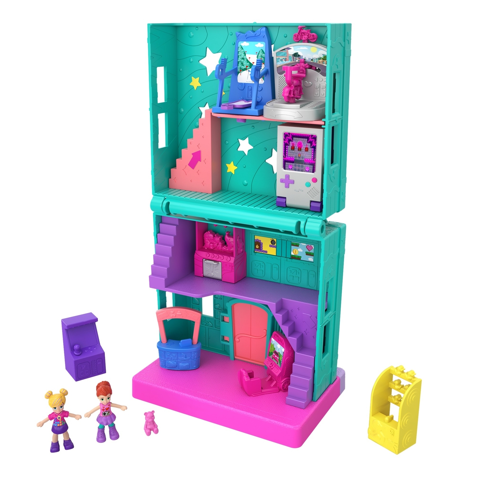 Набор игровой POLLY POCKET Полливиль станция Игровая комната GFP41 GGC29 - фото 1