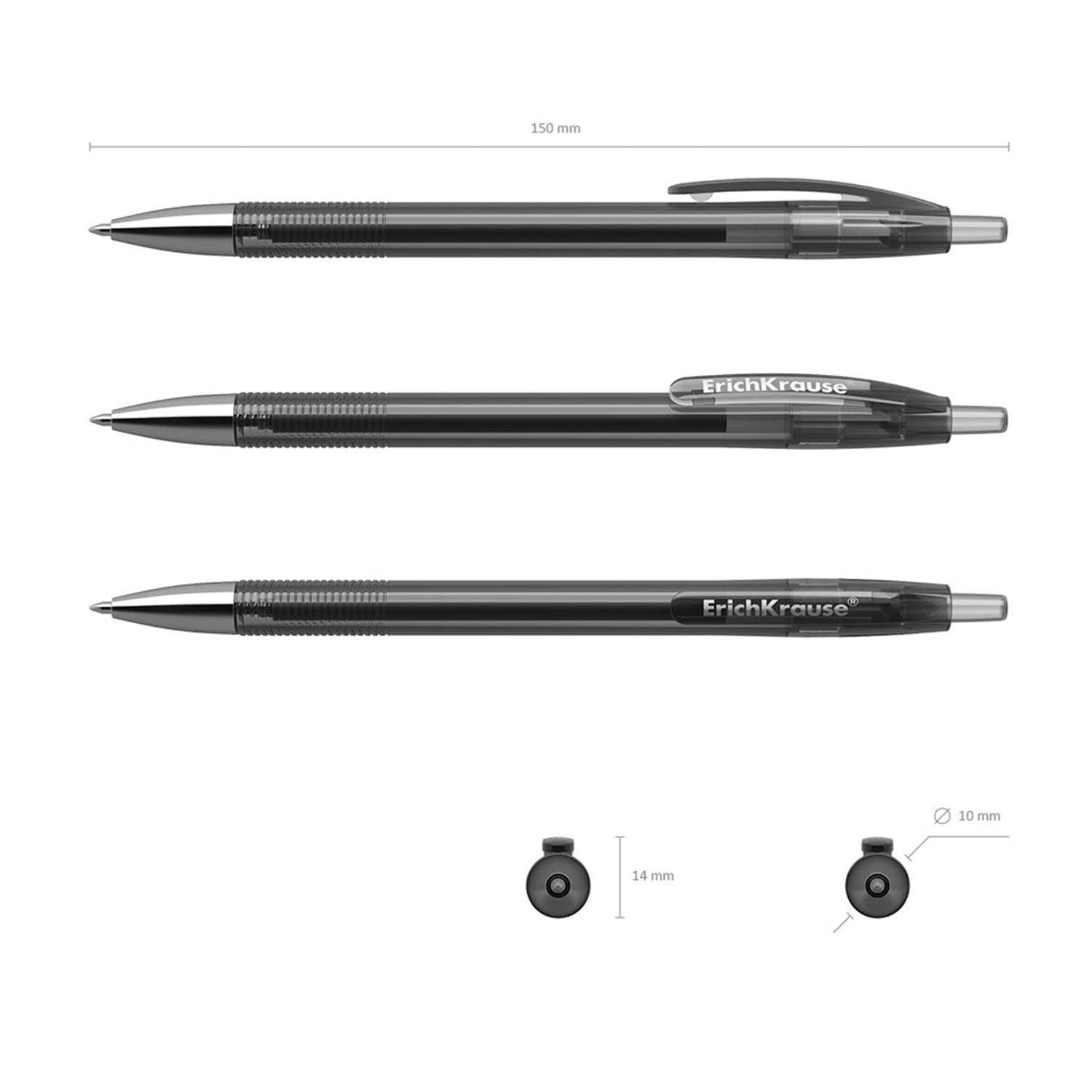Ручка гелевая ErichKrause R-301 Original Gel Matic 0.5 автоматическая 46813 - фото 6