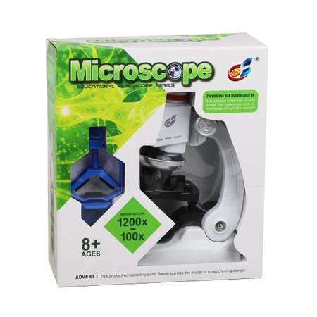 Микроскоп детский Наша Игрушка 100-1200х увеличение 3 объектива