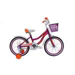 Велосипед детский Lorak Junior 16 girl матовый фиолетовый/оранжевый