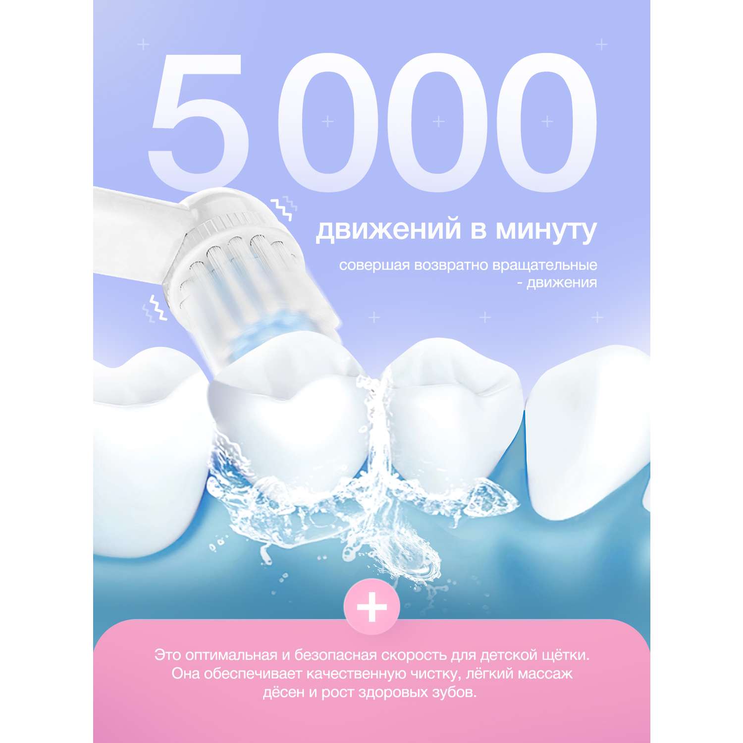 Электрическая зубная щетка DENMARE Белый - фото 7