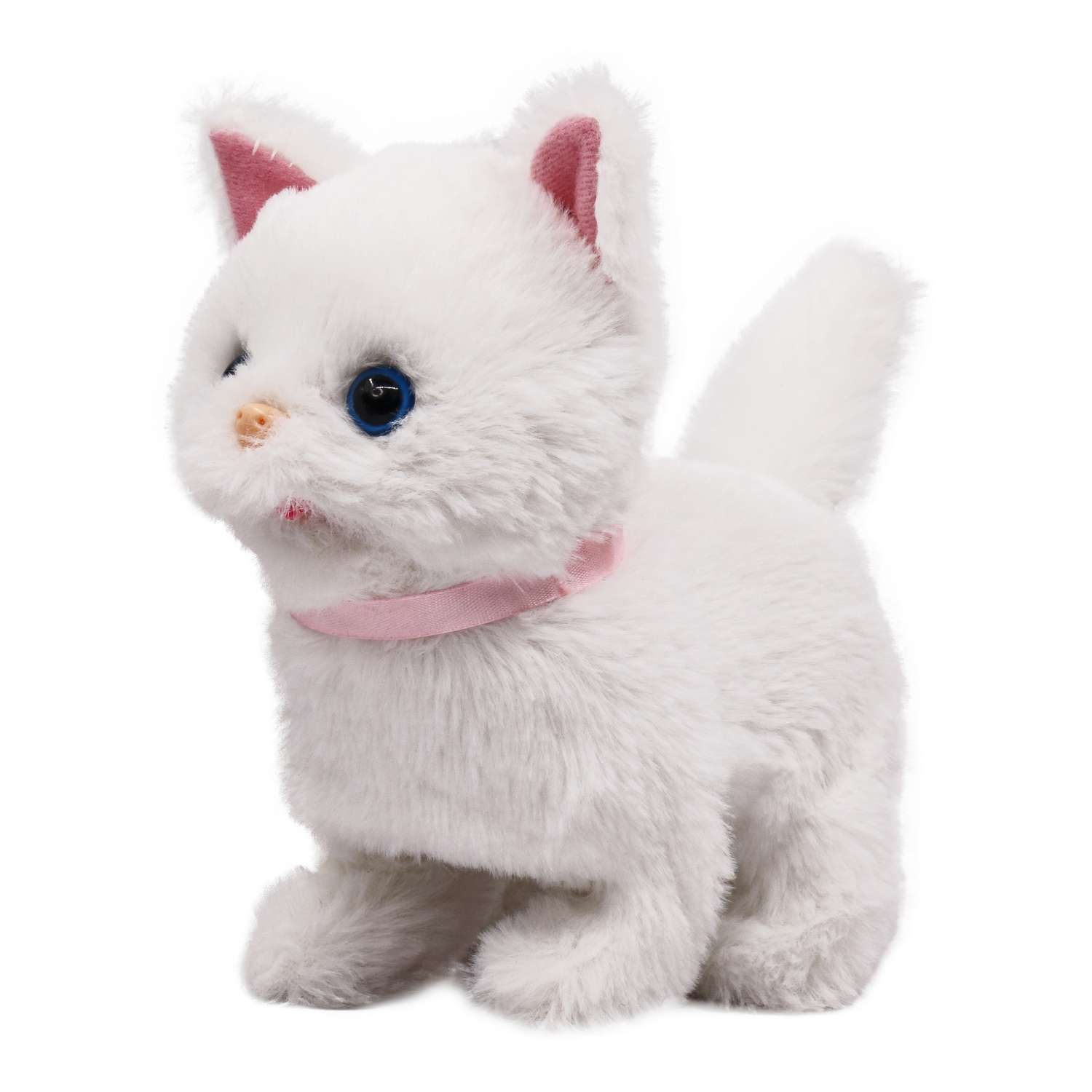 Интерактивная игрушка Mioshi Котёнок Малыш перс белый - фото 1