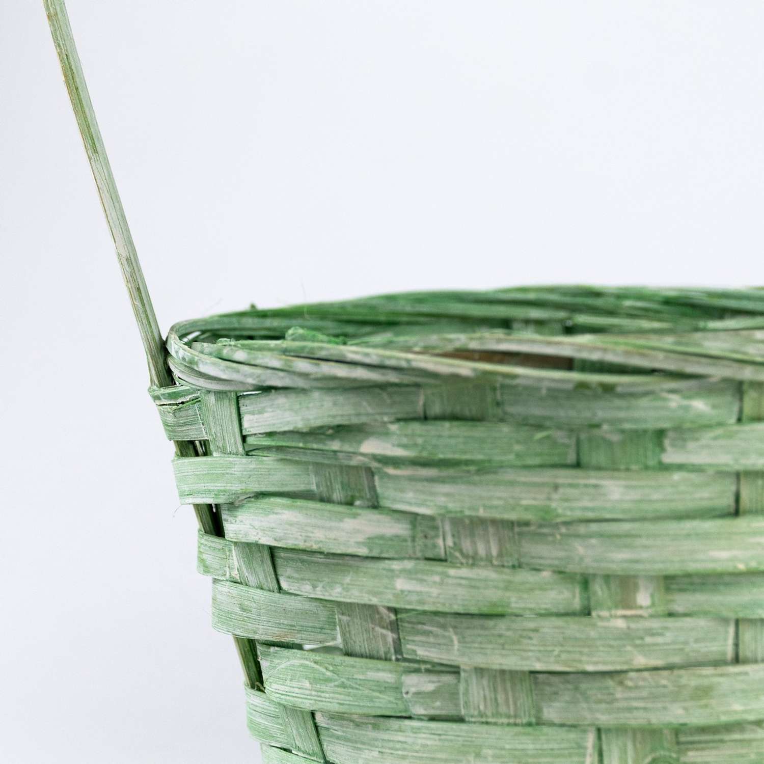 Корзина плетеная Азалия Декор из бамбука D16х10хH32см зеленая - фото 3
