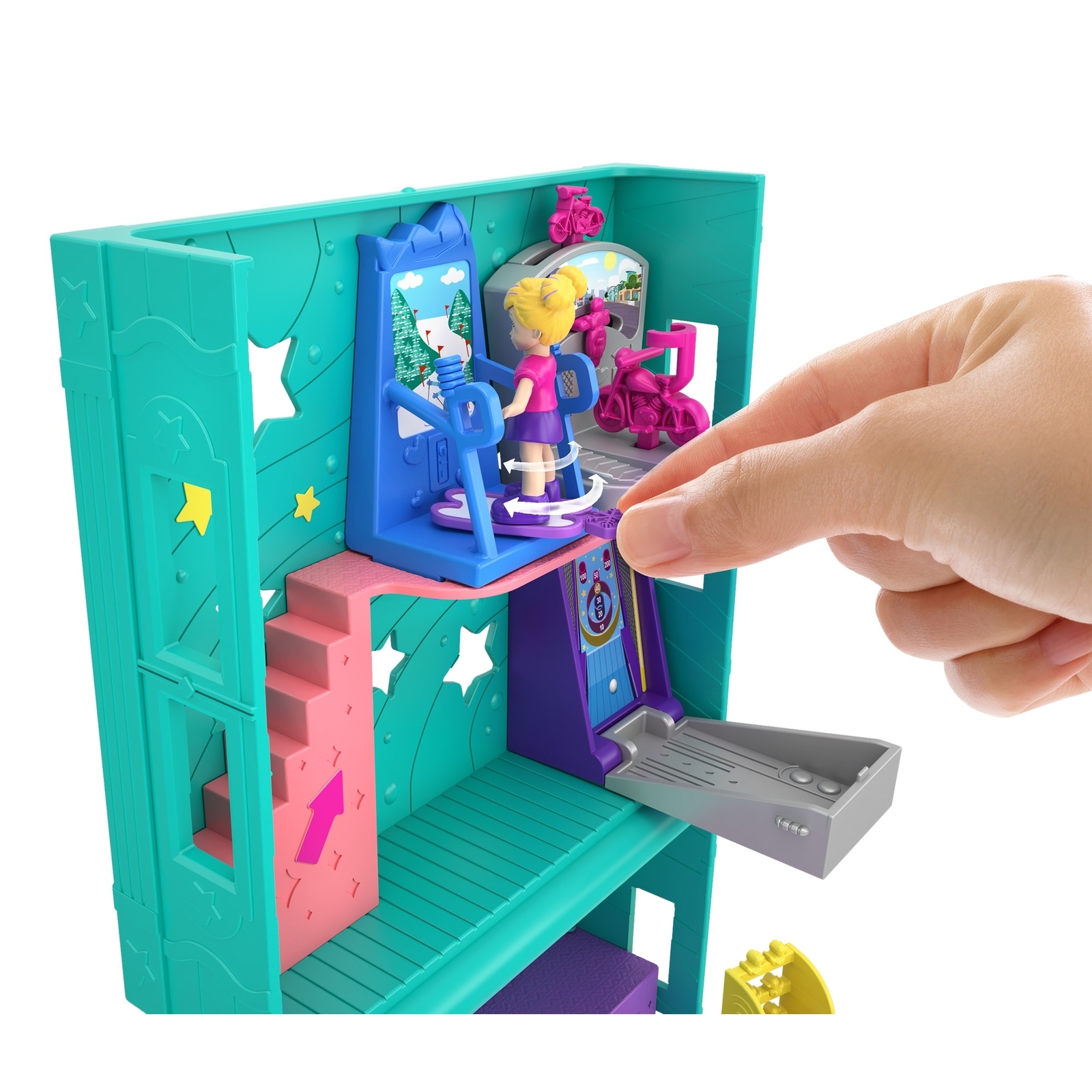 Набор игровой POLLY POCKET Полливиль станция Игровая комната GFP41 GGC29 - фото 5