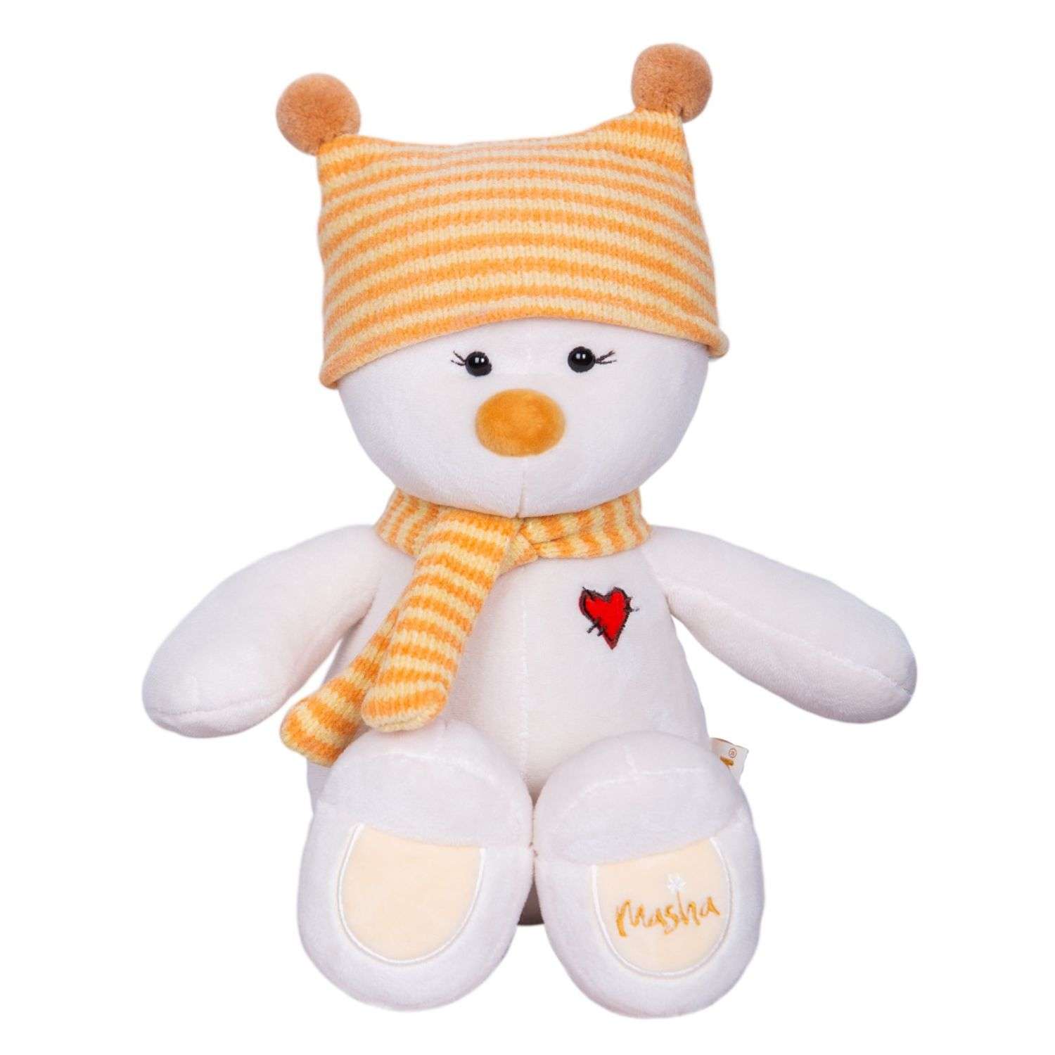 Мягкая игрушка KULT of toys плюшевый медведь masha в подарочной коробке для девочки в шапке 30см - фото 1
