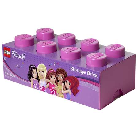 Ящик для игрушек LEGO Friends лиловый