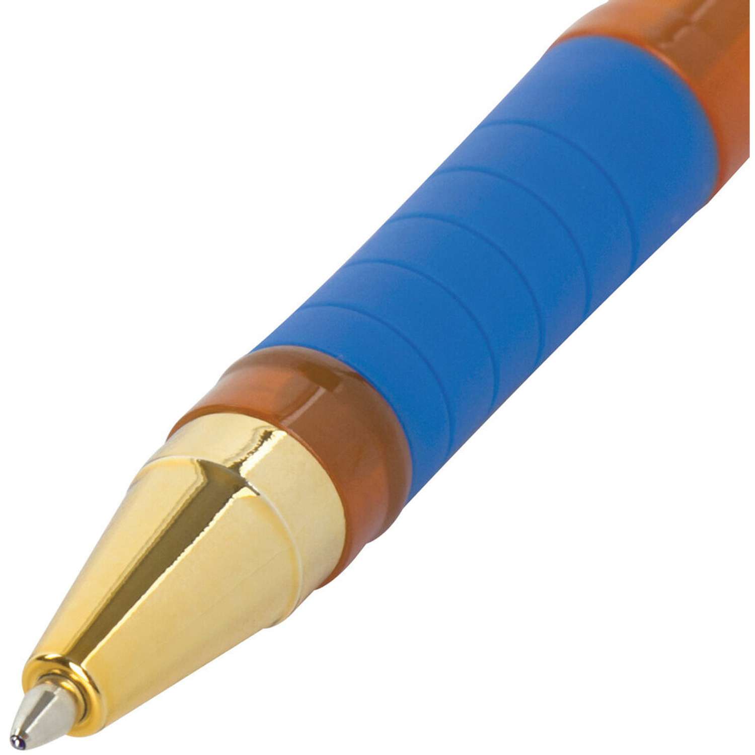 Ручка шариковая Brauberg масляная с грипом Model-Xl Orange 12шт синяя - фото 6