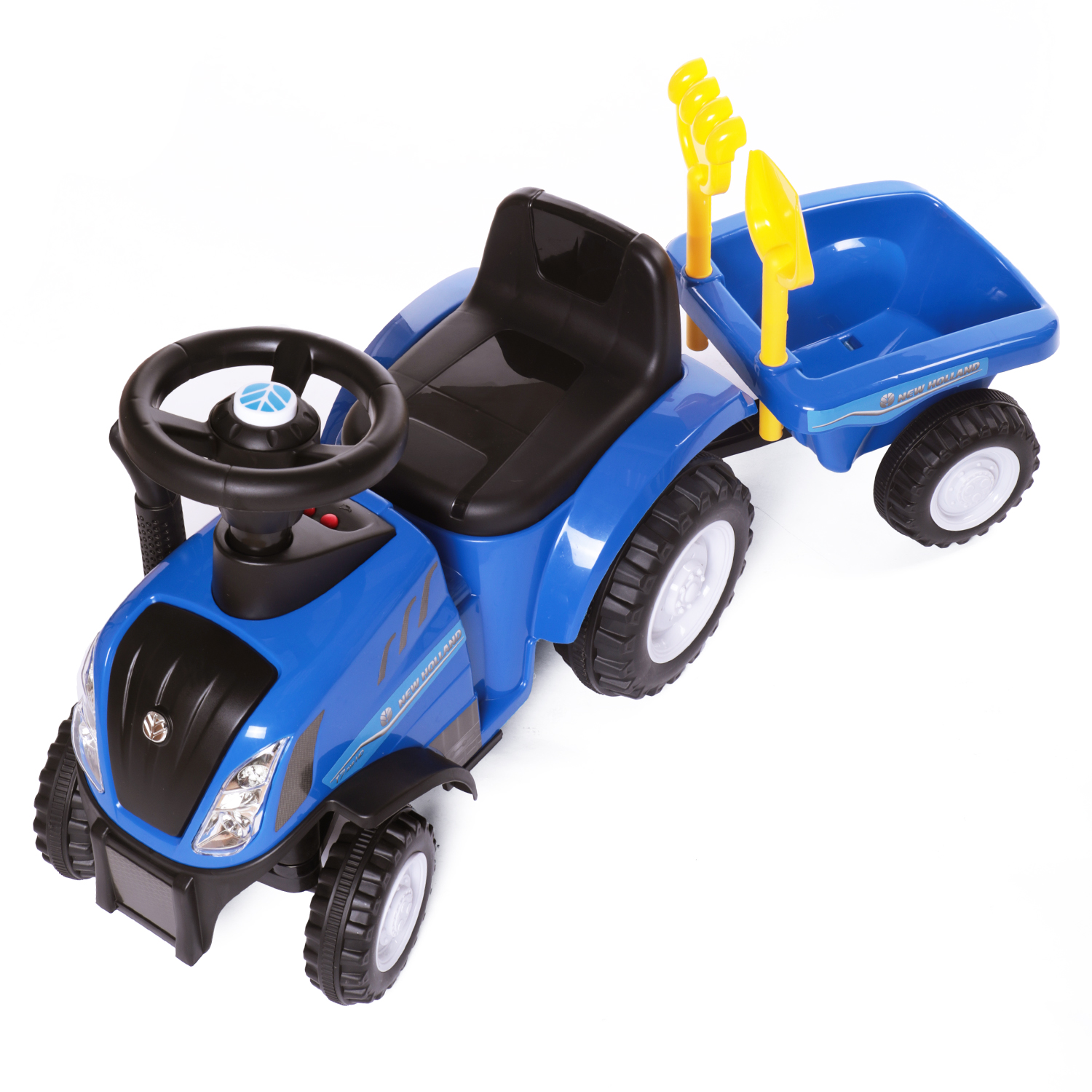 Каталка BabyCare Holland Tractor синий - фото 9