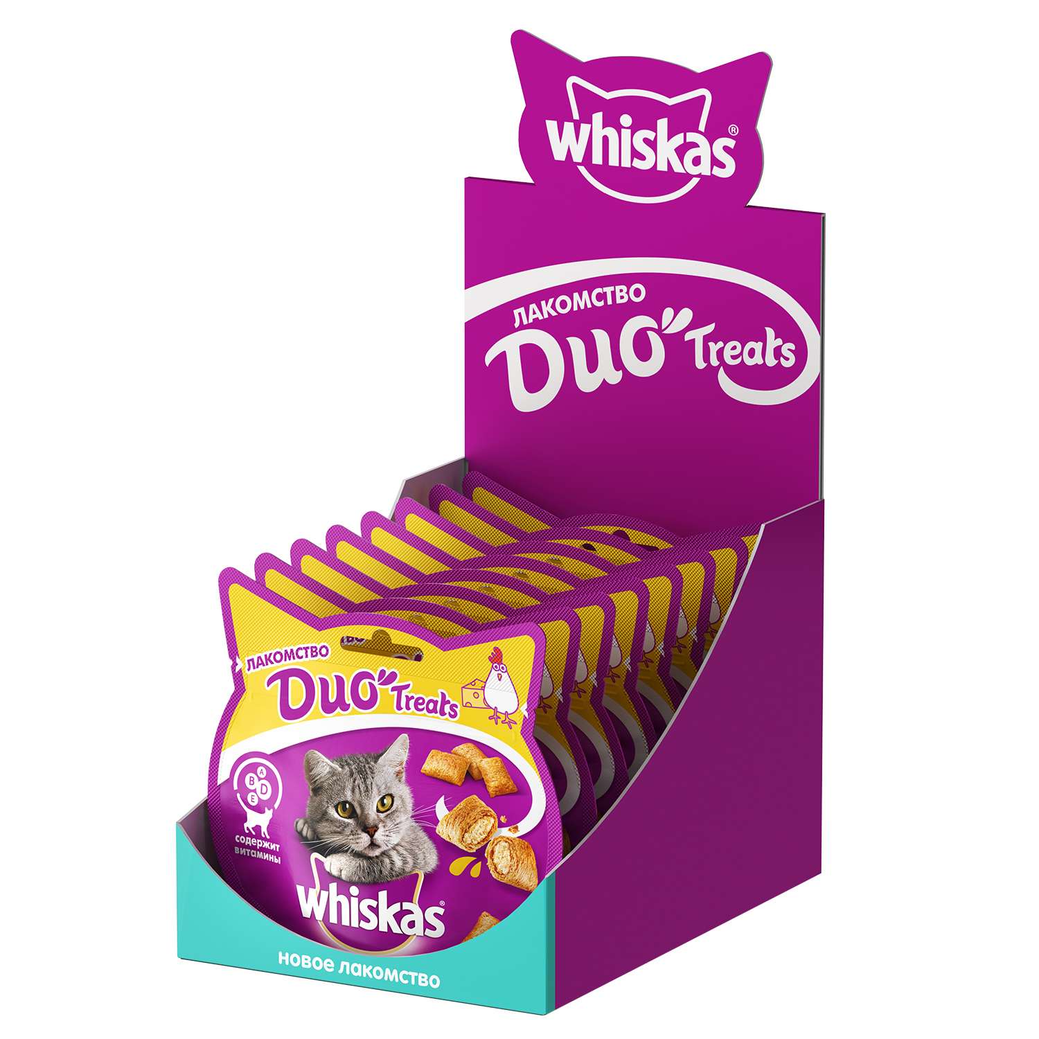 Лакомство для кошек Whiskas Duo с курицей и сыром 40г - фото 4