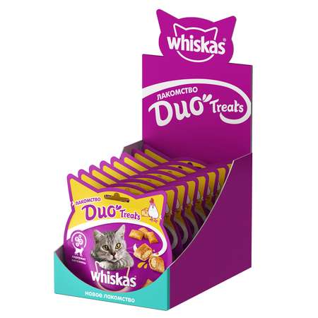 Лакомство для кошек Whiskas Duo с курицей и сыром 40г