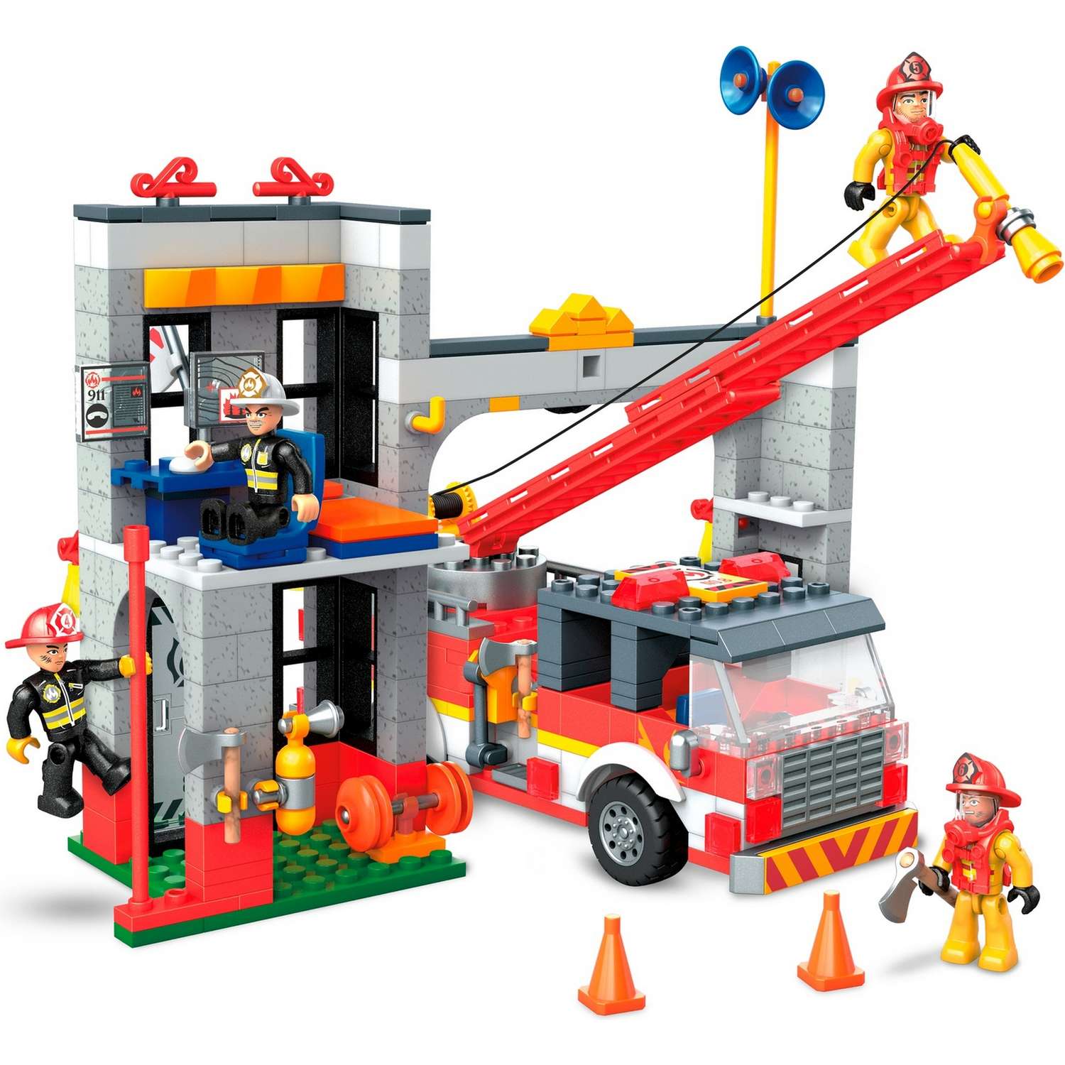 Конструктор Mega Construx Пожарная команда блочный - фото 6