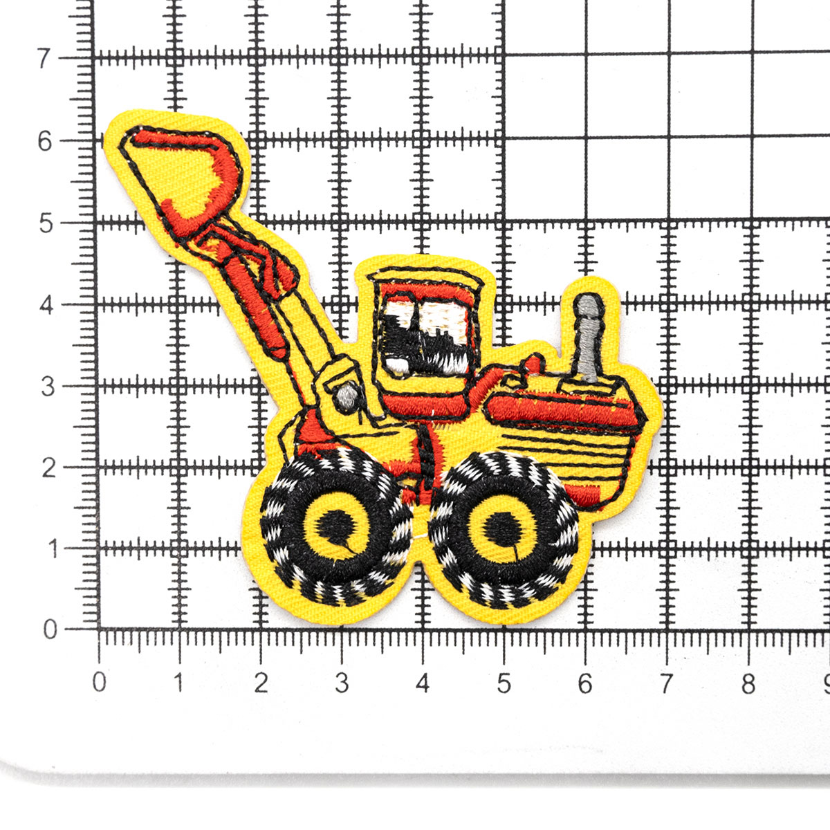 Термоаппликация Hobby Pro нашивка Трактор с ковшом 7х6.5 см для ремонта и украшения одежды - фото 3