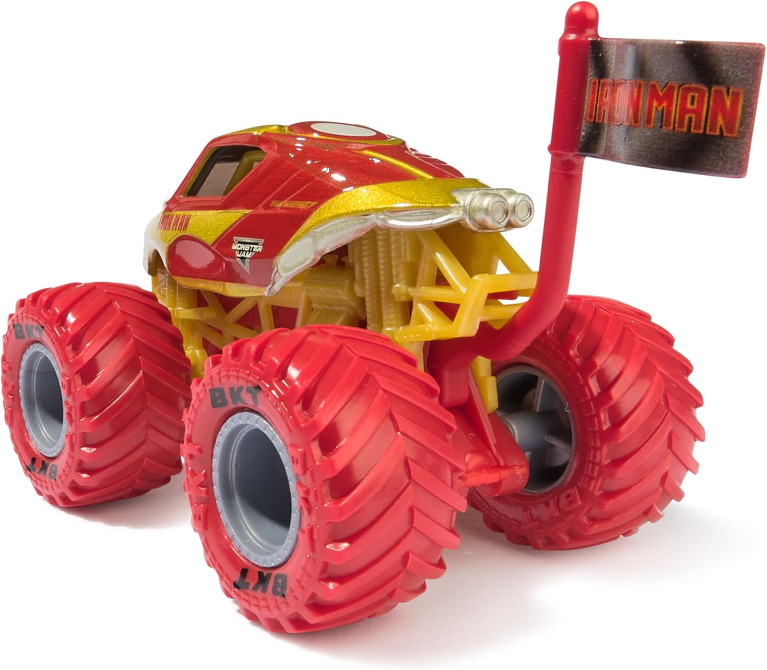Монстр-трак Monster Jam Marvel Iron Man 1:64 красный 6069960 - фото 2