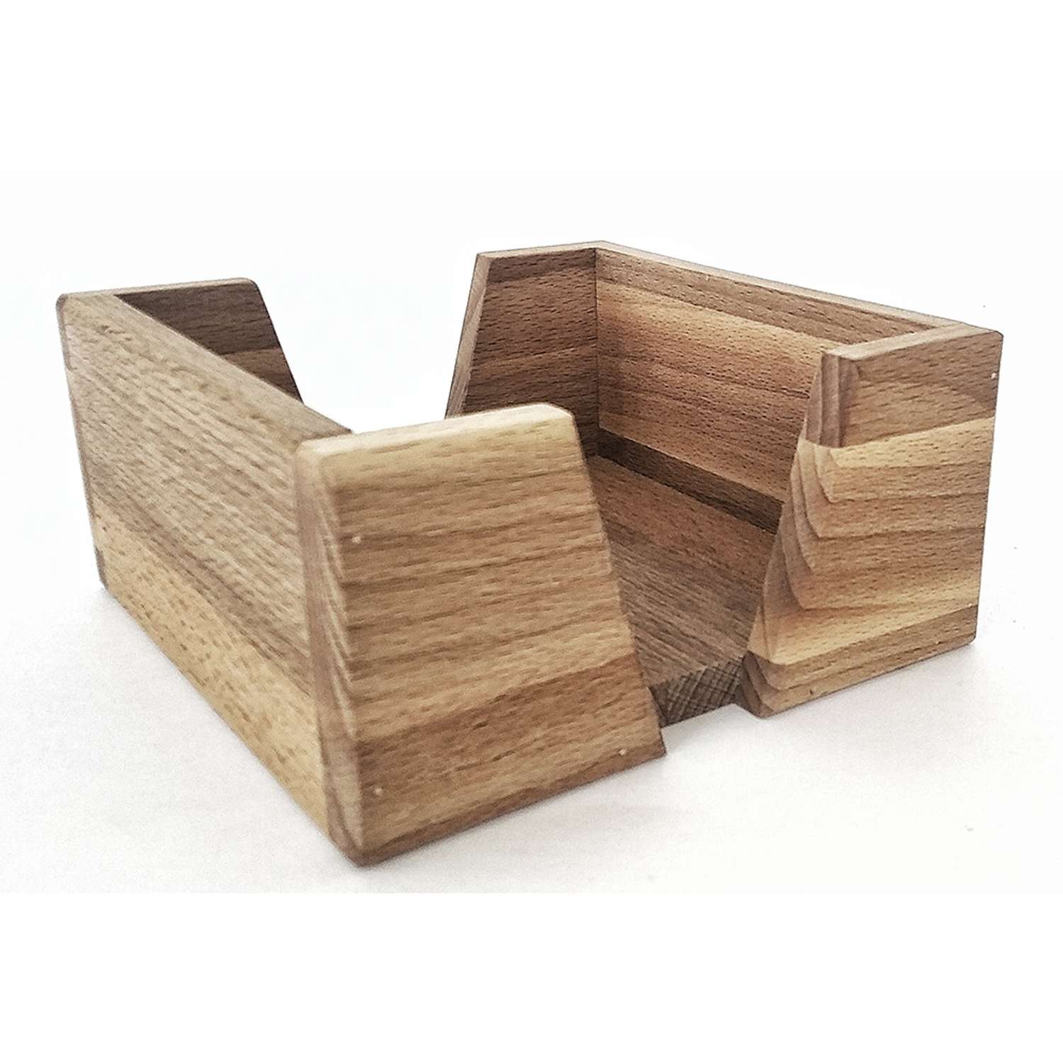 Салфетница-подставка Хозяюшка деревянная кухонная 14х14х7 см - фото 2