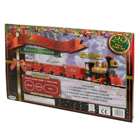 Набор Eztec Железная дорога Christmas Train 29предметов 60616