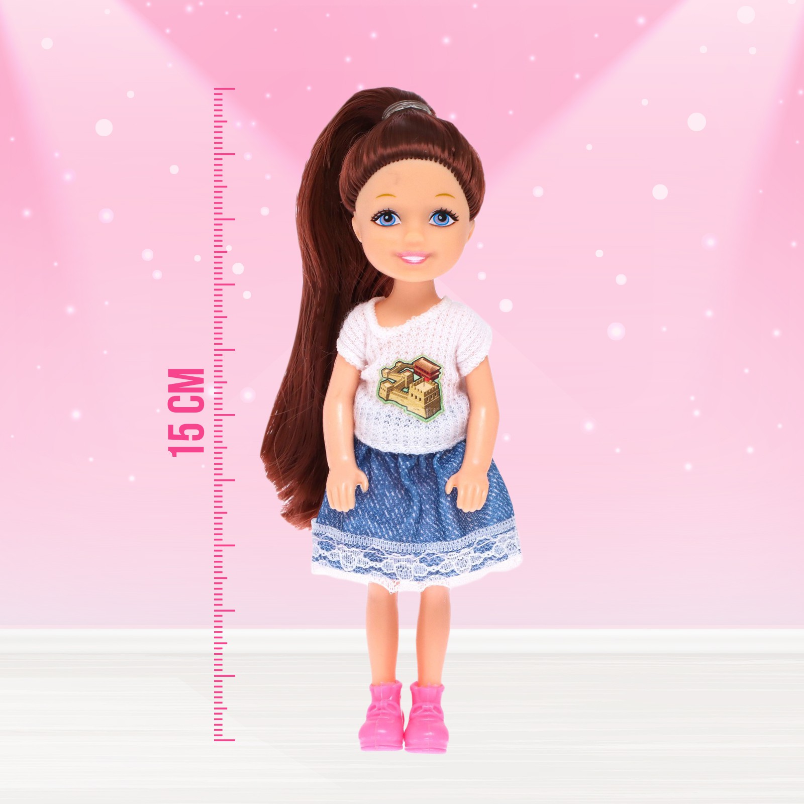 Кукла-модель Sima-Land Шарнирная «Первая учительница» с малышкой 7024170 - фото 4