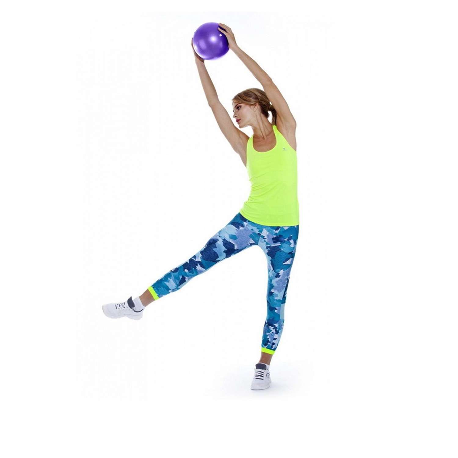 Мяч для фитнеса Bradex йоги и пилатеса фиолетовый - фото 5