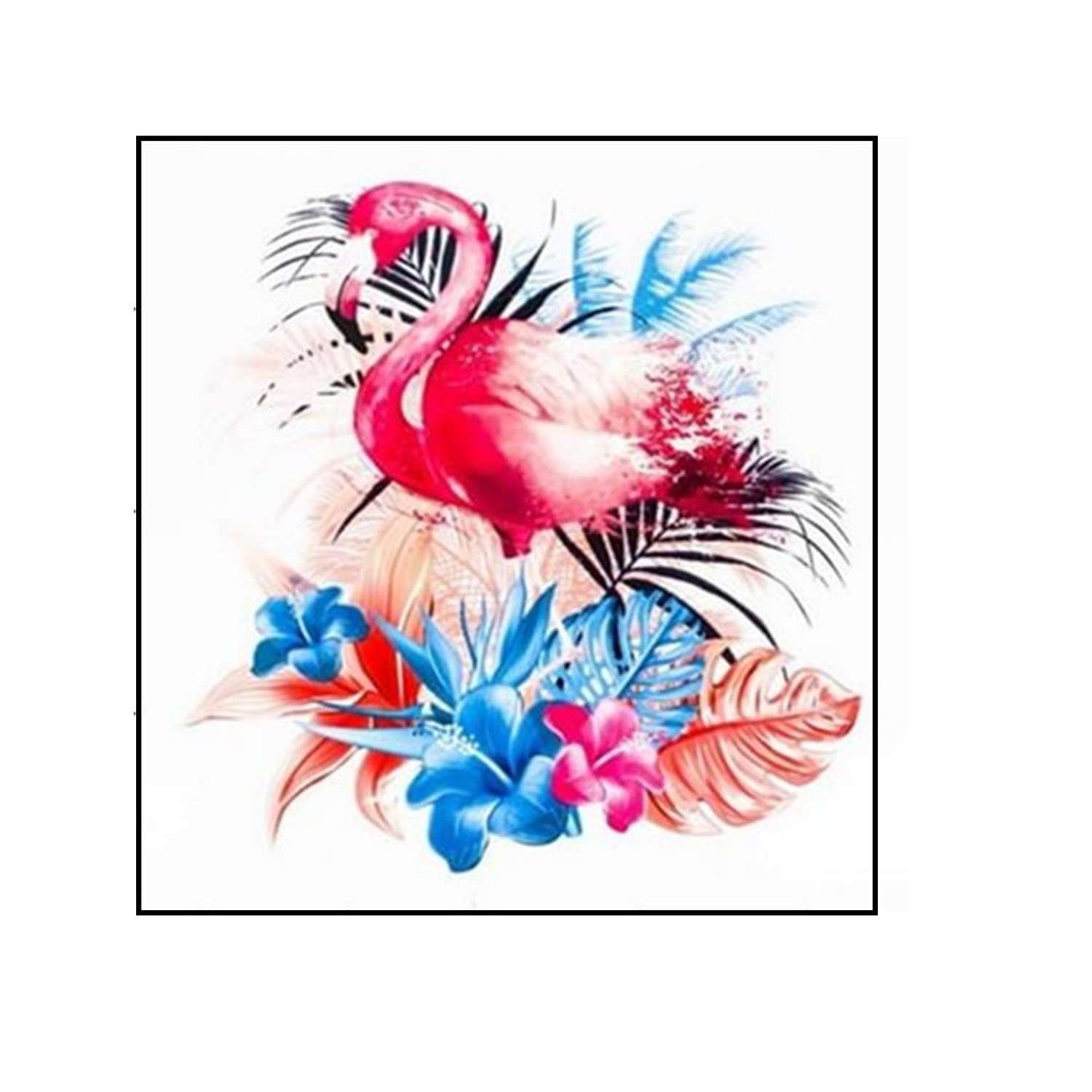Алмазная мозаика Seichi Фламинго 20х20 см - фото 2