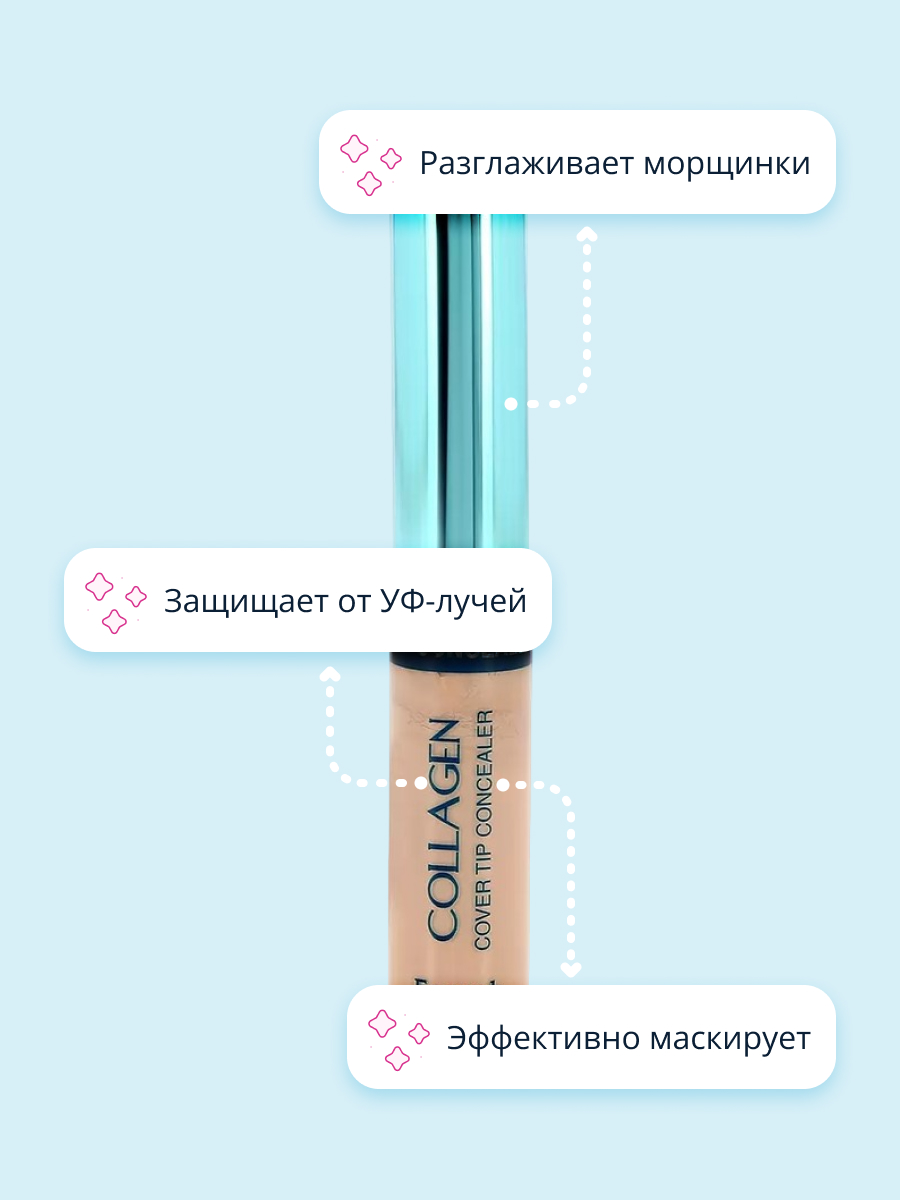 Консилер для лица ENOUGH Collagen cover tip concealer тон 23 - фото 3