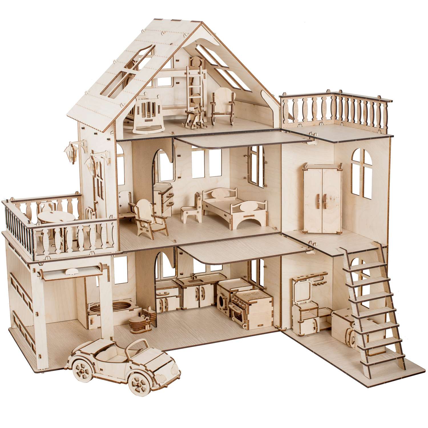 Сборная модель Чудо-Дерево Дом с мебелью - фото 1