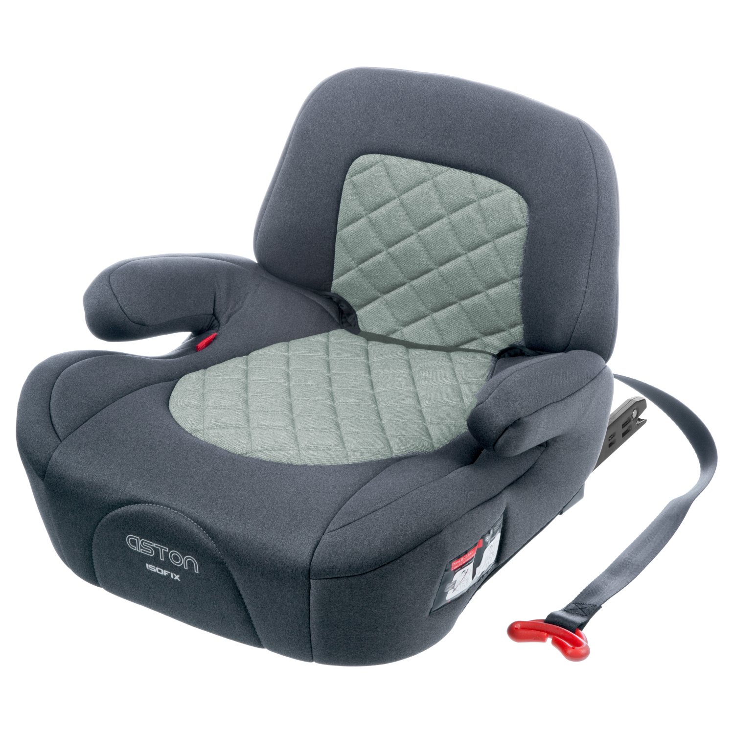 Автокресло-бустер Best Baby ASTON ISOFIX группа 3 (22-36 кг) серый-зеленый - фото 11