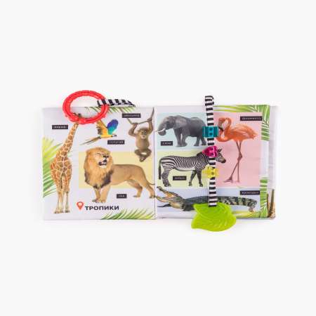 Книжка-игрушка Happy Baby Животные континентов