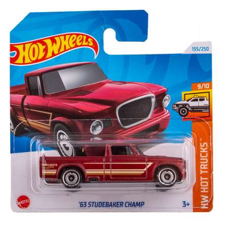 Автомобиль Hot Wheels Studebaker Champ бордовый