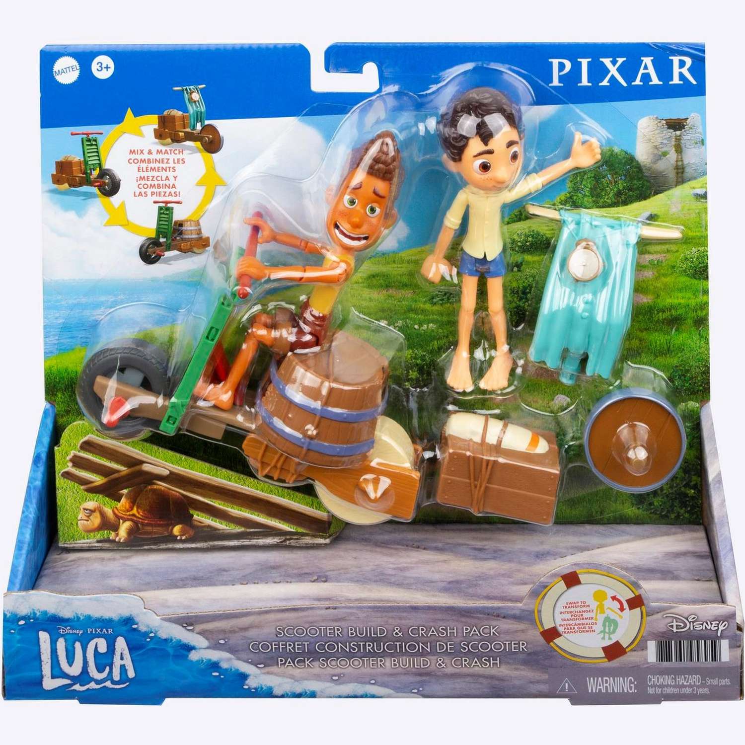 Набор игровой Pixar Лука Скутер Строй и круши GXK62 - фото 2